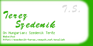 terez szedenik business card